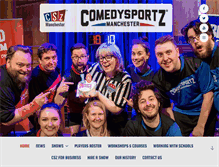 Tablet Screenshot of comedysportz.co.uk
